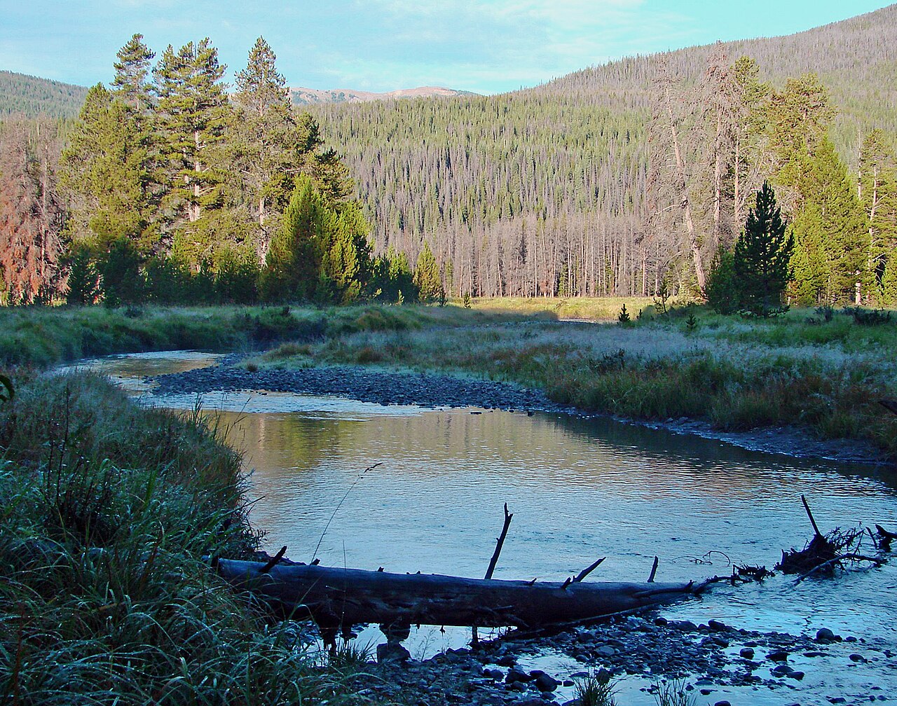 (1 in a multiple picture album)
I was up early and driving north from Grand Lake, CO into Rocky Mountain National Park.  I was looking for pictures of moose.  I didn't find any, but the sunrise in the