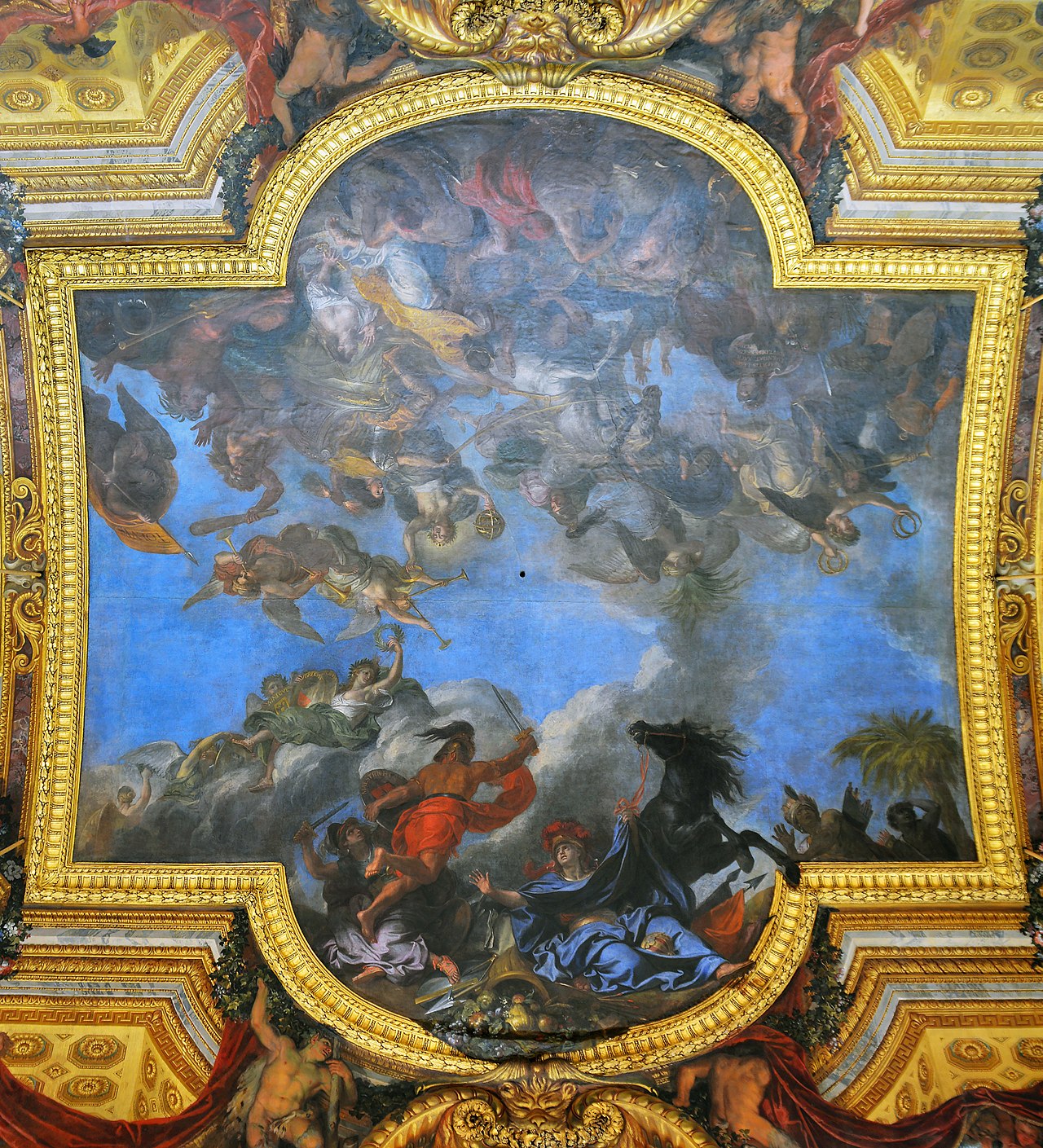 Ceiling of Hall of Mirrors (Palace of Versailles)