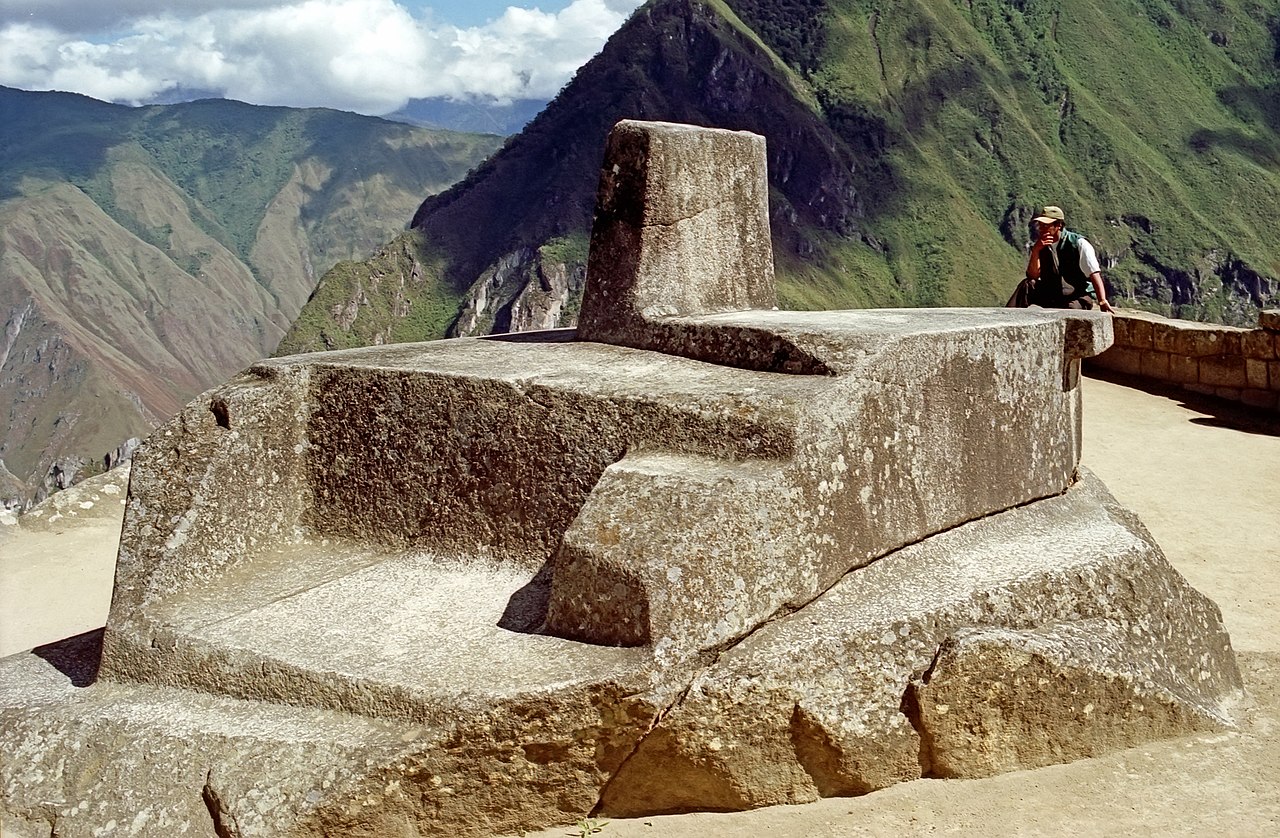 Intiwatana  is also called the sun stone, this curiously shaped stone block is believed to have been a solar clock or “the hitching post of the sun”, where the sun rays cast shadows used for the plann