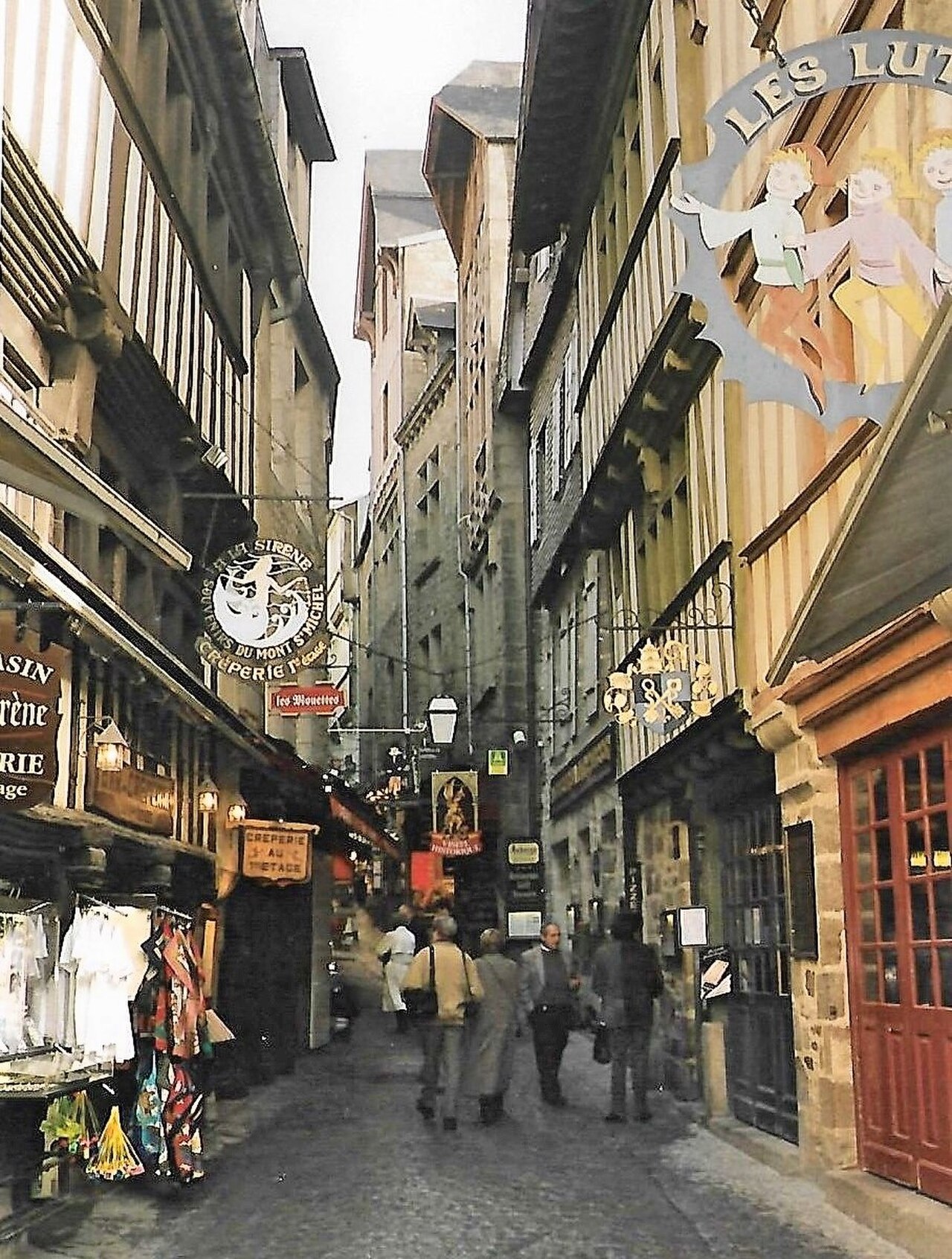 Grand Street, Le Mont-Saint-Michel, Department of Manche, Region of Normandy, France
