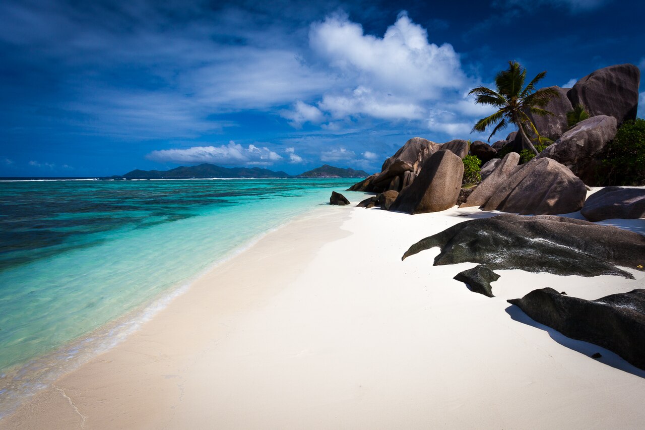 Anse Source d’Argent as one of the most photographed tropical beaches in the world. It is a granite island with stunning granite cliffs and rock formations that extent into the sea.